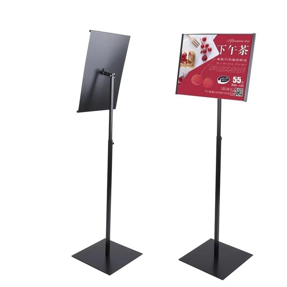 Vertical Horizontal Rotational Poster Frame A4 Floor Stand Advertising Food Banner Rack Kt Board Holder Menu Stand Menu Display