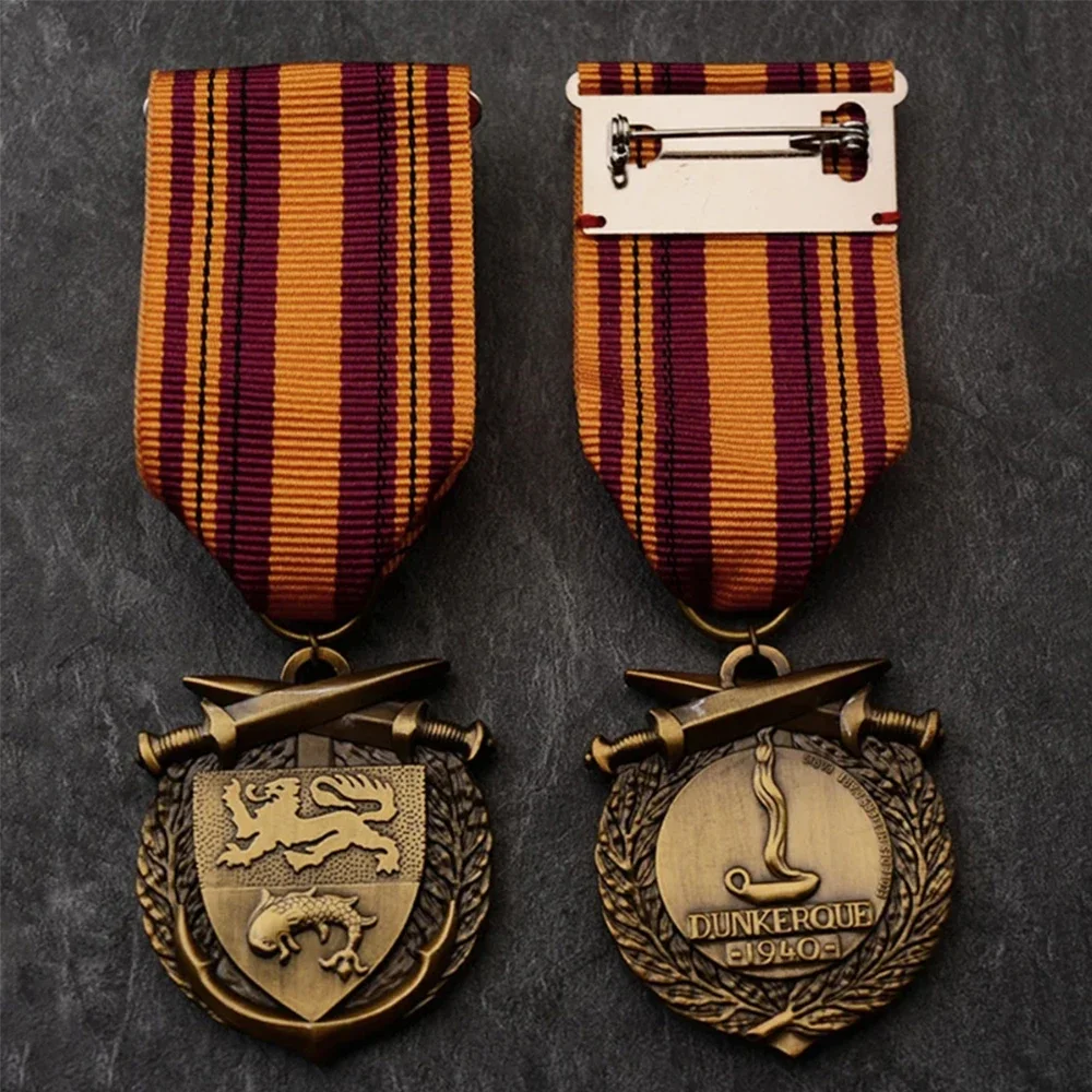

UK France 1940th Churchill Dunkirk Evacuation Medal Generator Plan Forces History Retreat Badge Pin Brooch Souvenir