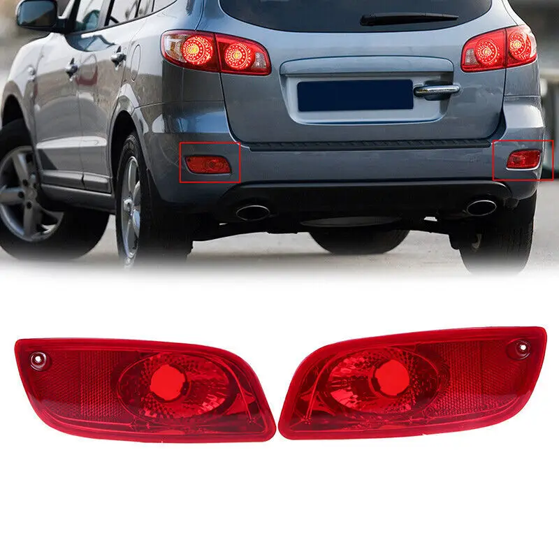 

92408-2B010 92409-2B010 Left Right Car Rear Bumper Reflector Brake Light Warning Lamp For Hyundai Santa Fe (CM) 2007 2008 2009