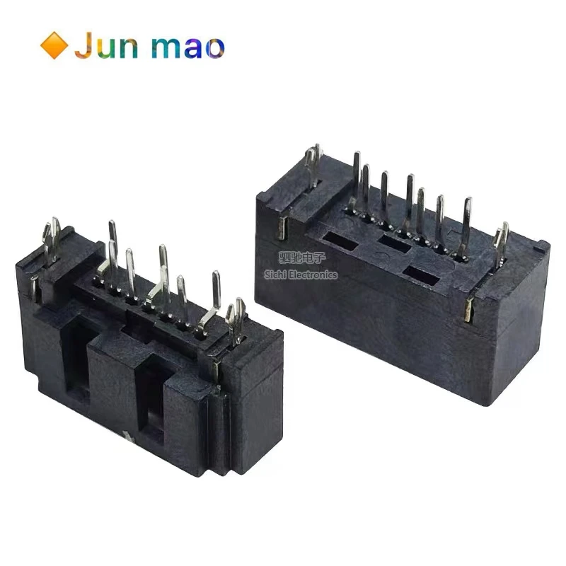 10PCS SATA socket A type B type 7P SATA female socket vertical direct insertion hard disk interface socket opening