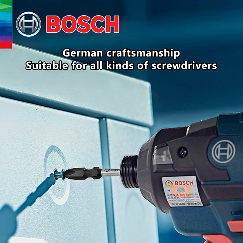 Imagem -04 - Bosch-lote Magnético Forte Original Cruz de Cabeça Alta Dureza Chave de Fenda Elétrica Resistente ao Impacto 65 mm 110 mm 150 mm