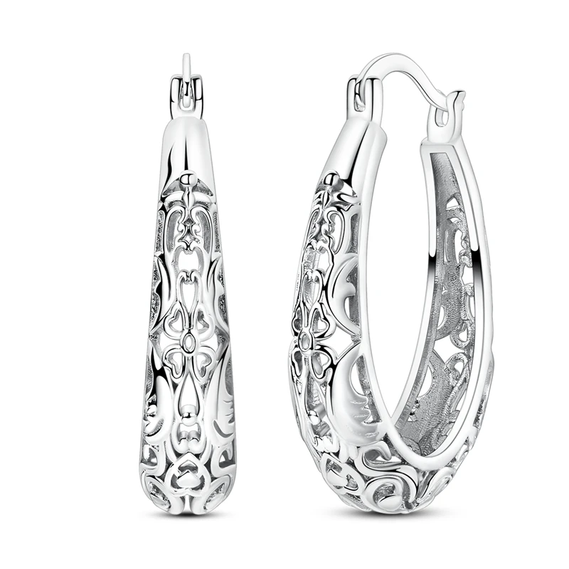 New 925 Sterling Silver Vintage Flowers And Vines Women Earrings Brilliant Wedding Engagement Star Earrings Jewelry Gifts
