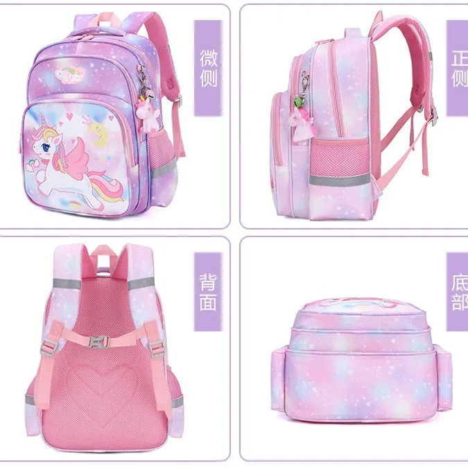 2025 Kleuterschool Boekentas Eenhoorn Rugzak Voor Meisjes Cartoon Roze Prinses Schooltassen Kinderen Boekentassen Mochila Infantil Escolar