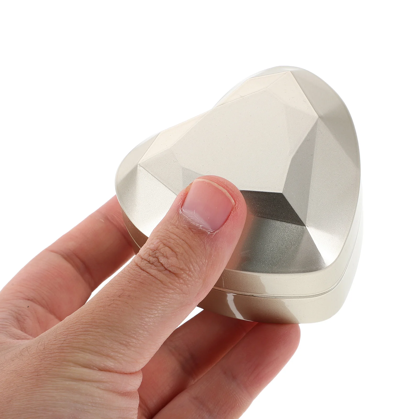 

Heart Shaped LED Jewelry Box Elegant Lighted Ring Case for Proposal Wedding Birthday Anniversary Display Velvet Jewelry Box