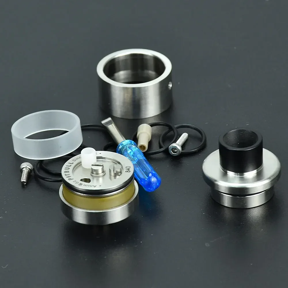 Wolfcoolvape PitBull Style Doggystyle RDTA 316SS 1.5 مل خزان رذاذ قابل لإعادة البناء 22 مللي متر Vape RTA لتجربة MTL RDA