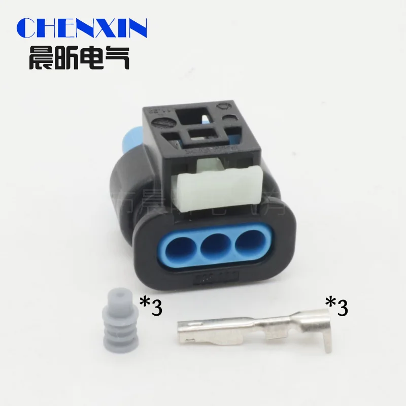 3 Pin female automotive waterproof connector reversing radar camshaft sensor plug 55565709