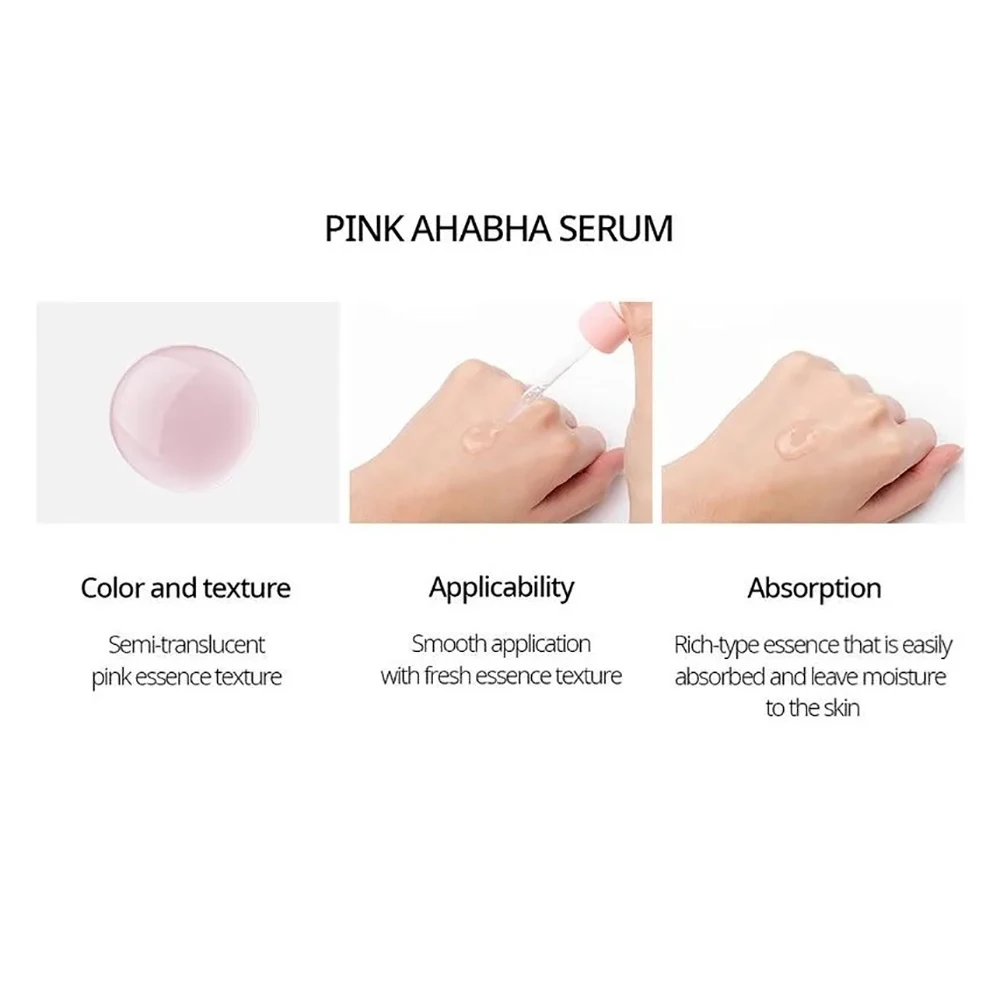 Nacific PINK AHABHA Serum Double Set (2pcs *50ml) Remove Dead Skin Cell Improve Tone Vitamin Mineral Promote Moisture Wrinkle