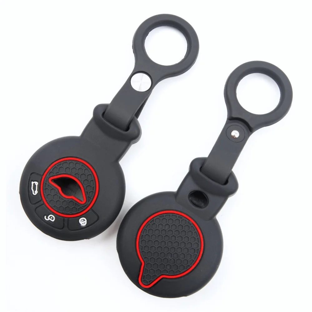 Protective Silicone Key Cover For BMW Mini Cooper Clubman Countryman Paceman Roadster R56 R57 CAS3 with finger holder
