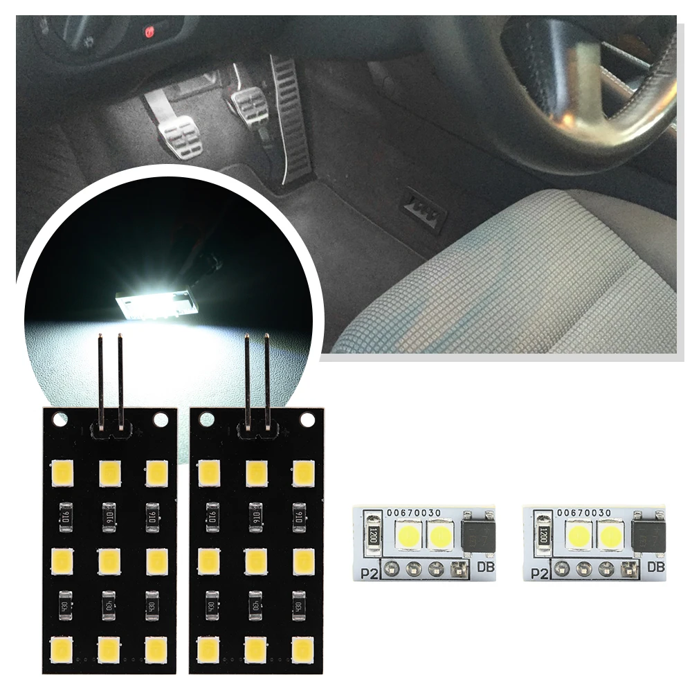 4PCS Ambient Lighting LED Courtesy front＆rear footwell Light for Audi A3 S3 2015-2021 Cabriolet RS3 Sedan Q2 Q3 RS Q3 Q4 e-tron