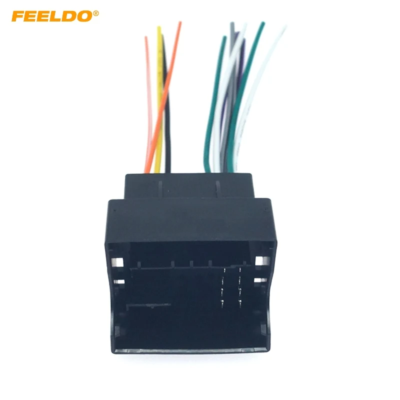 Car Radio Audio Stereo Interface Wire Harness for Volkswagen Golf 7 Sokda Installing Aftermarket CD/DVD Plug Wire Adapter