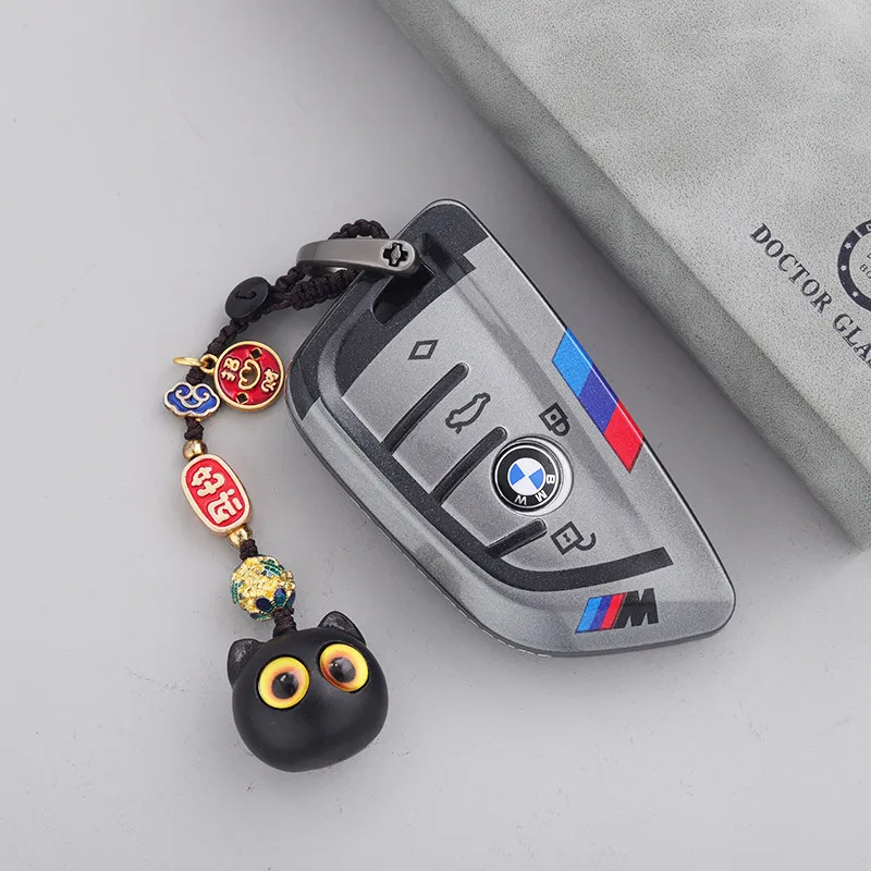 Car Key Case Cover Bag For Bmw F20 G20 G30 X1 X3 X4 X5 G05 X6 X7 G11 F15 F16 G01 G02 F48 Accessories Holder Shell Keychain view 3