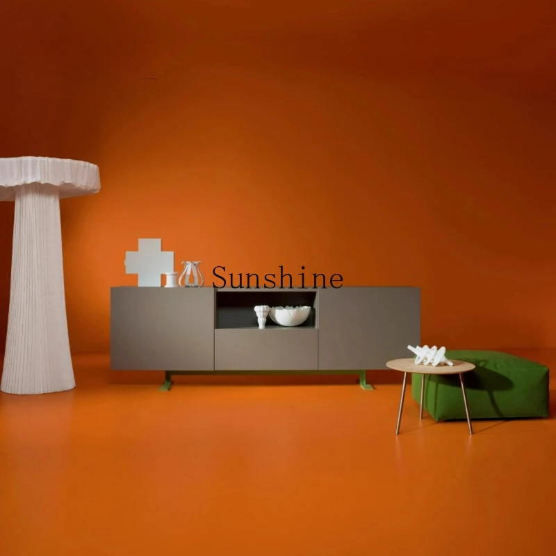 

Simple modern minimalist dining side, light luxury high-end entrance, decoration, French TV cabinet
