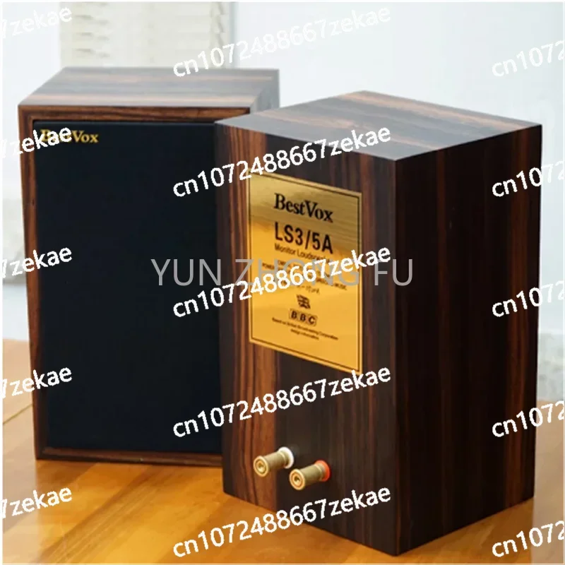 BestVox LS3/5A Monitor Bookshelf HIFI Speakers 83dB Passive Classic 11 Ohms Version Plywood Speaker Box 15 Ohms LS3/5A