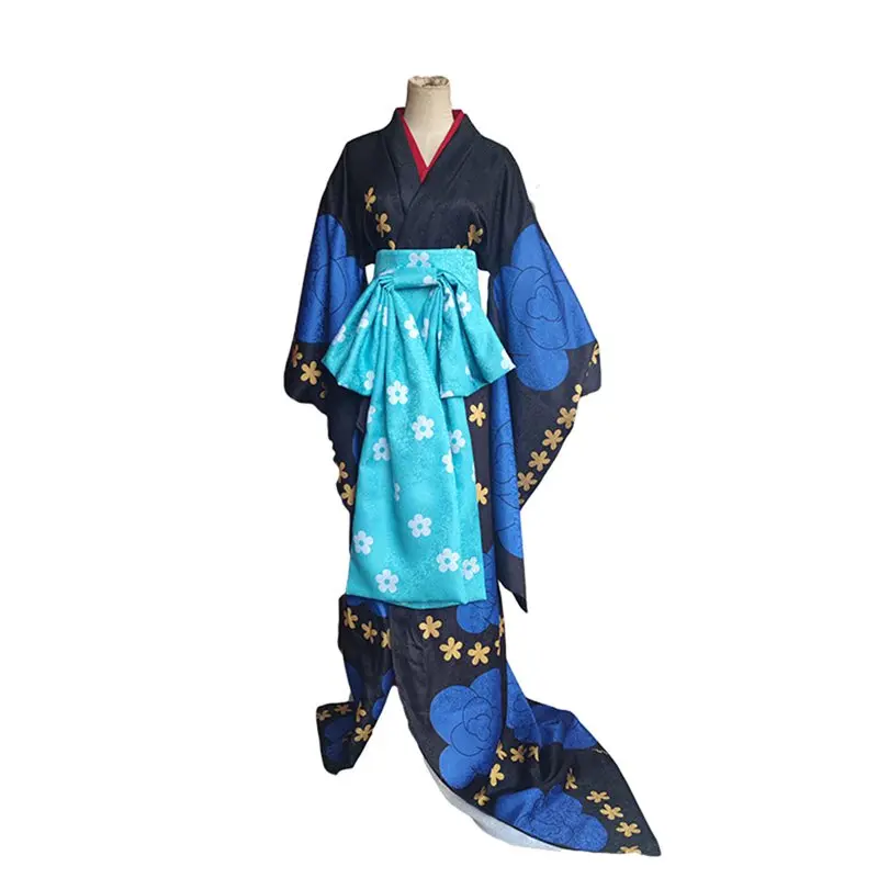 

Japanese Wano Country Women Black Maria Sexy Kimono Cosplay Costume Outfit for Halloween Party Customized