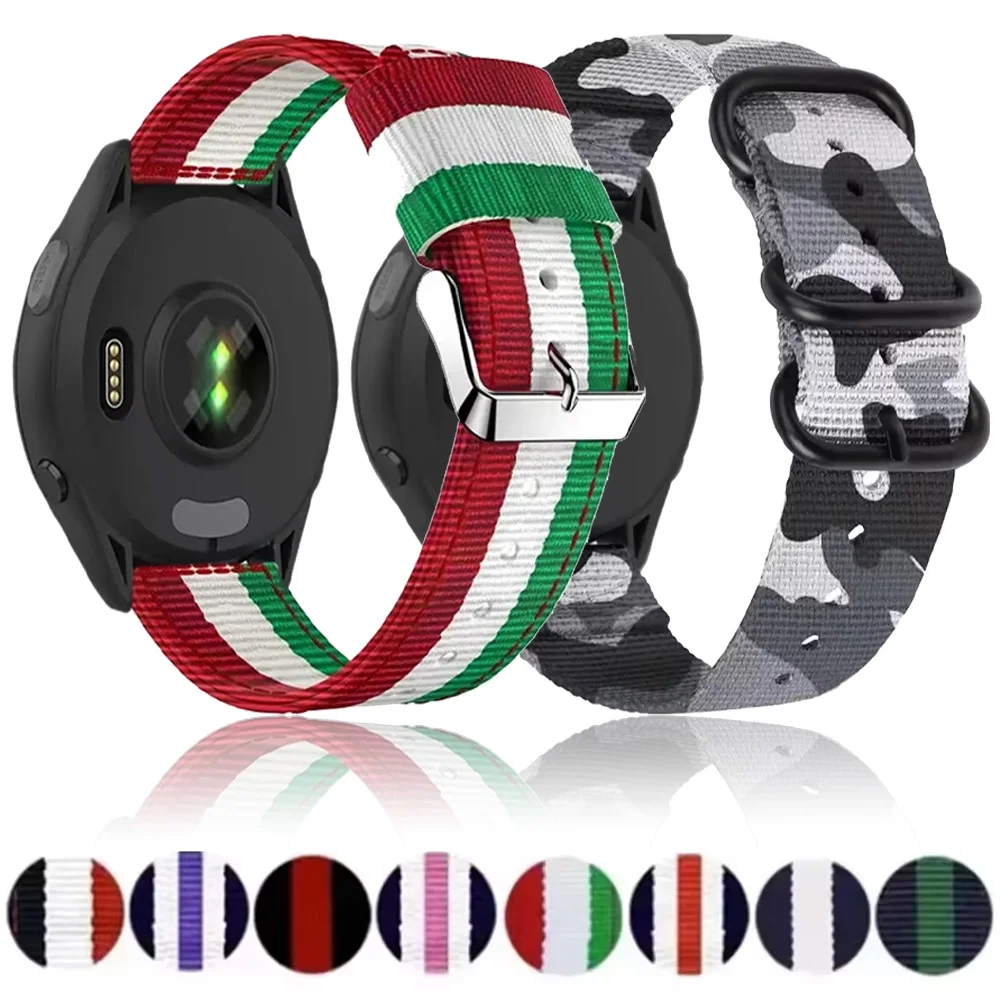22mm Nylon Strap For Huawei Watch GT7/GT7 Pro 46mm Canvas Three-ring Buckle Bracelet Correa Huawei Watch 5 GT6-5-4 GT6 Pro 46mm