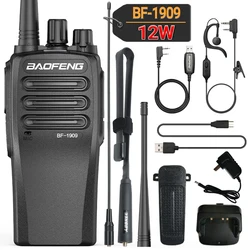 BaoFeng BF-1909 Walkie Talkie  Long Range 12W Type C charging Long Range Portable Larger  for BF888S UV-5R UV-21 Ham Radio