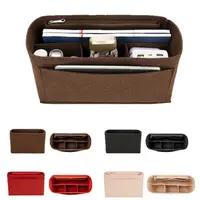 Organizador de bolsos multibolsillo para LV Speedy25/30/35/Gentlewoman, bolsa de almacenamiento de gran capacidad, monedero de fieltro, inserto de bolso, forro