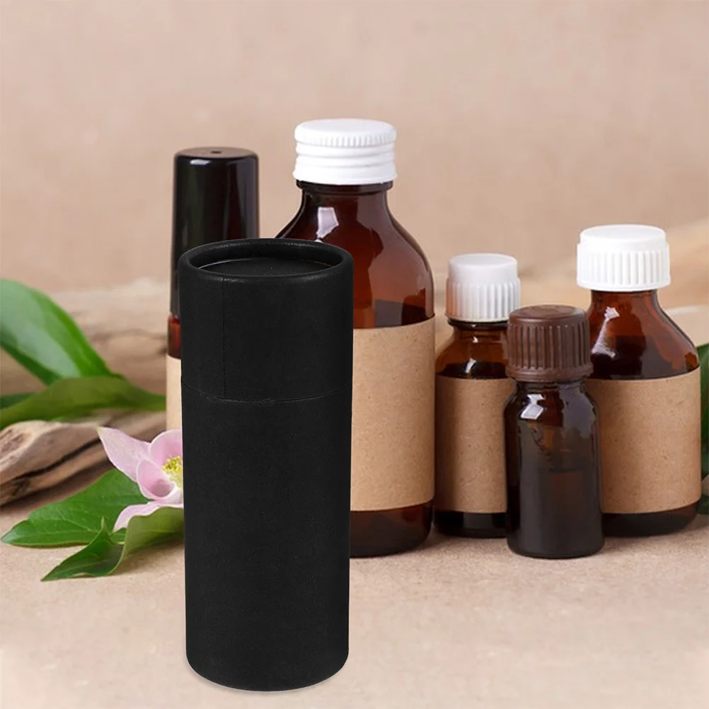 12pcs Kraft Paperboard Tubes Round Kraft Paper Containers Essential Oil Bottle Tubes For Pencils Tea Coffee Crafts Pack