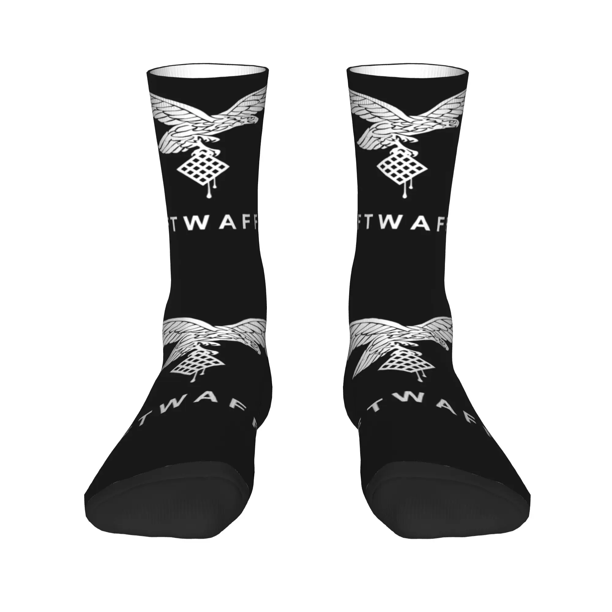 Vintage White Luftwaffe Men's Crew Socks Unisex Funny German Air Force Germany France  Spring Summer Autumn Winter Dress Socks