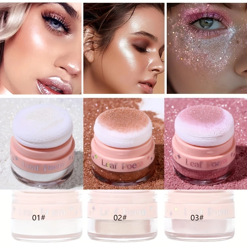 بودرة لامعة للجسم من Fairy Dust - بودرة لامعة عالية اللمعان للمكياج، هايلايتر للوجه والجسم وبودرة توهج الجسم ومستحضرات التجميل #1