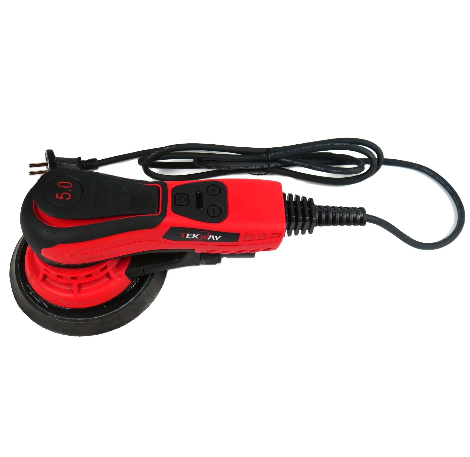 6 Inch Brushless Electric Random Orbital Sander 2.5mm/5.0mm Eccentric 150mm with Vacuum for Car Detailing Automotive Sanding