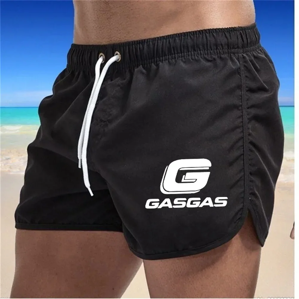 Calções de praia de natação masculino, prancha Fitness calças, swimwear sexy, roupas da moda, 2022