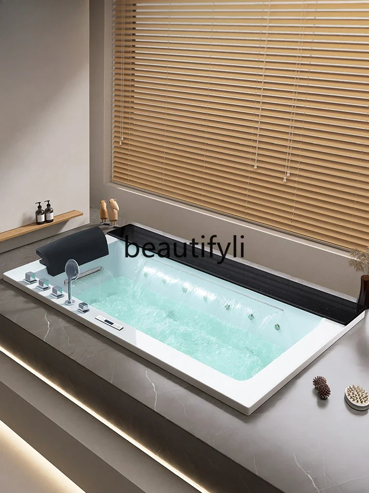 

Embedded double surf massage acrylic bathtub intelligent constant temperature heating