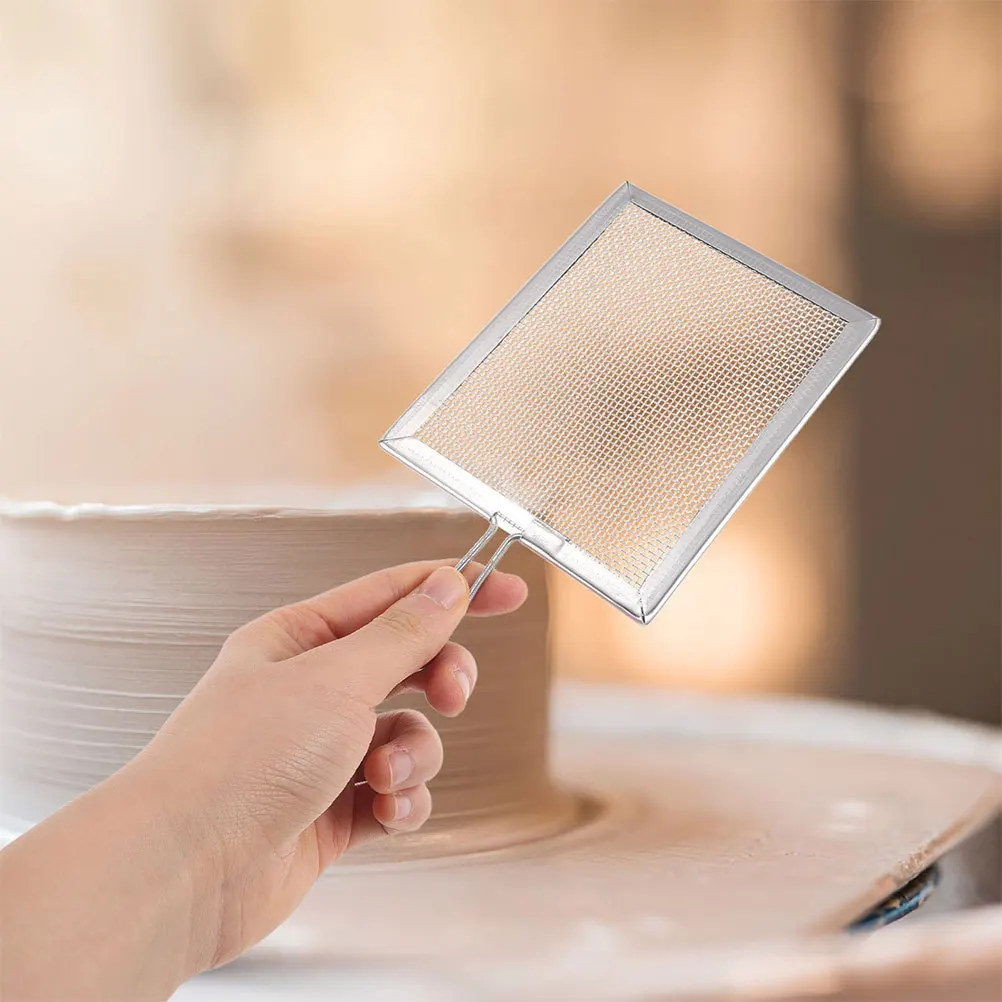 

2 шт. мелкоячеистые сита-фильтры для керамики, металлические инструменты для глазури, сито для фильтрации глазури и глины, керамические инструменты для глазури и глины