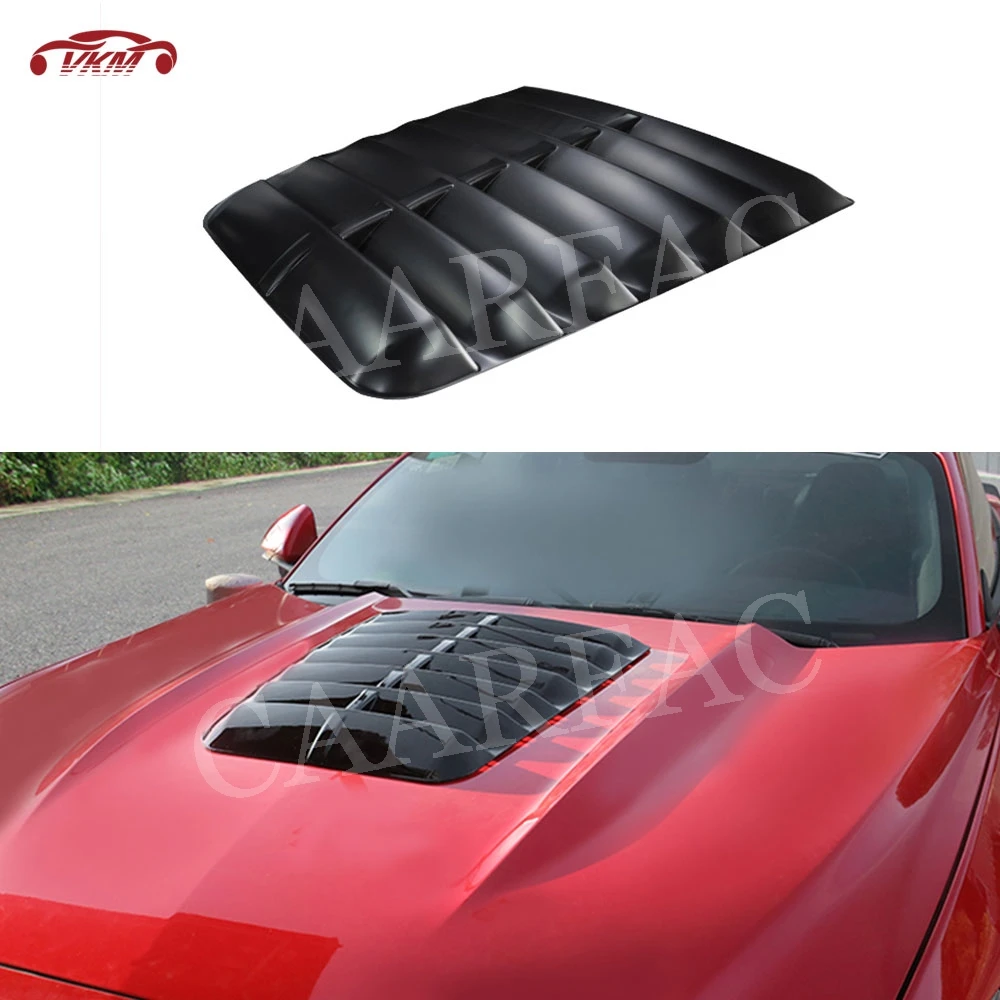 

ABS Carbon Look Front Engine Hood Cover louver Car Accessorise For Ford Mustang GT500 2015-2017/2018-2020