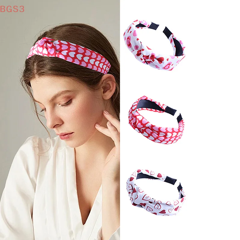 

New Children's Love Pattern Headband Fabric Knot Headband Cute Sweet Headband Hair Accessories For Girls