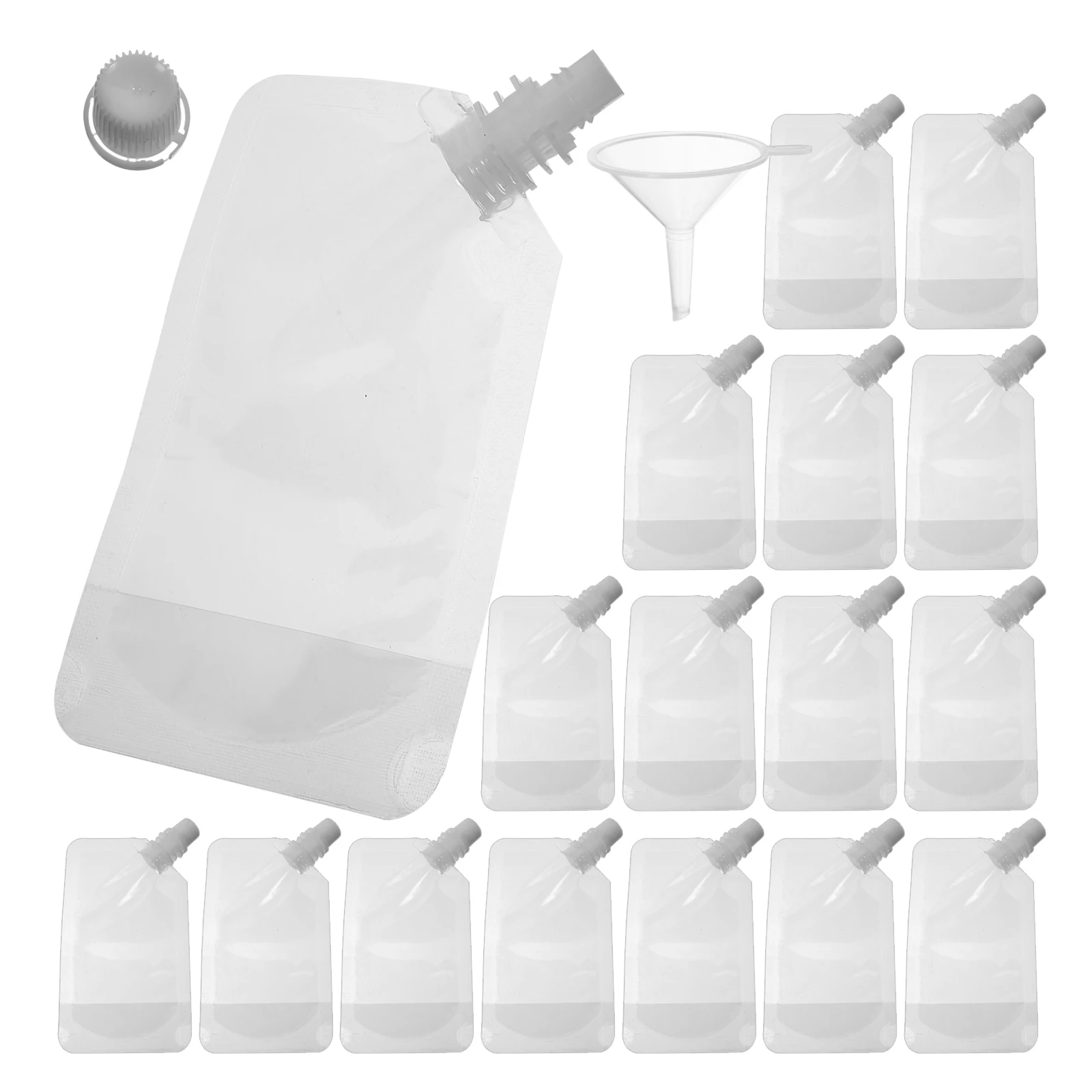 

Drinking Bags 100ml 500ml PET PE Odorless Pressure Resistance Suction Mouth Sealing Travel Liquid Storage Juices Plastic