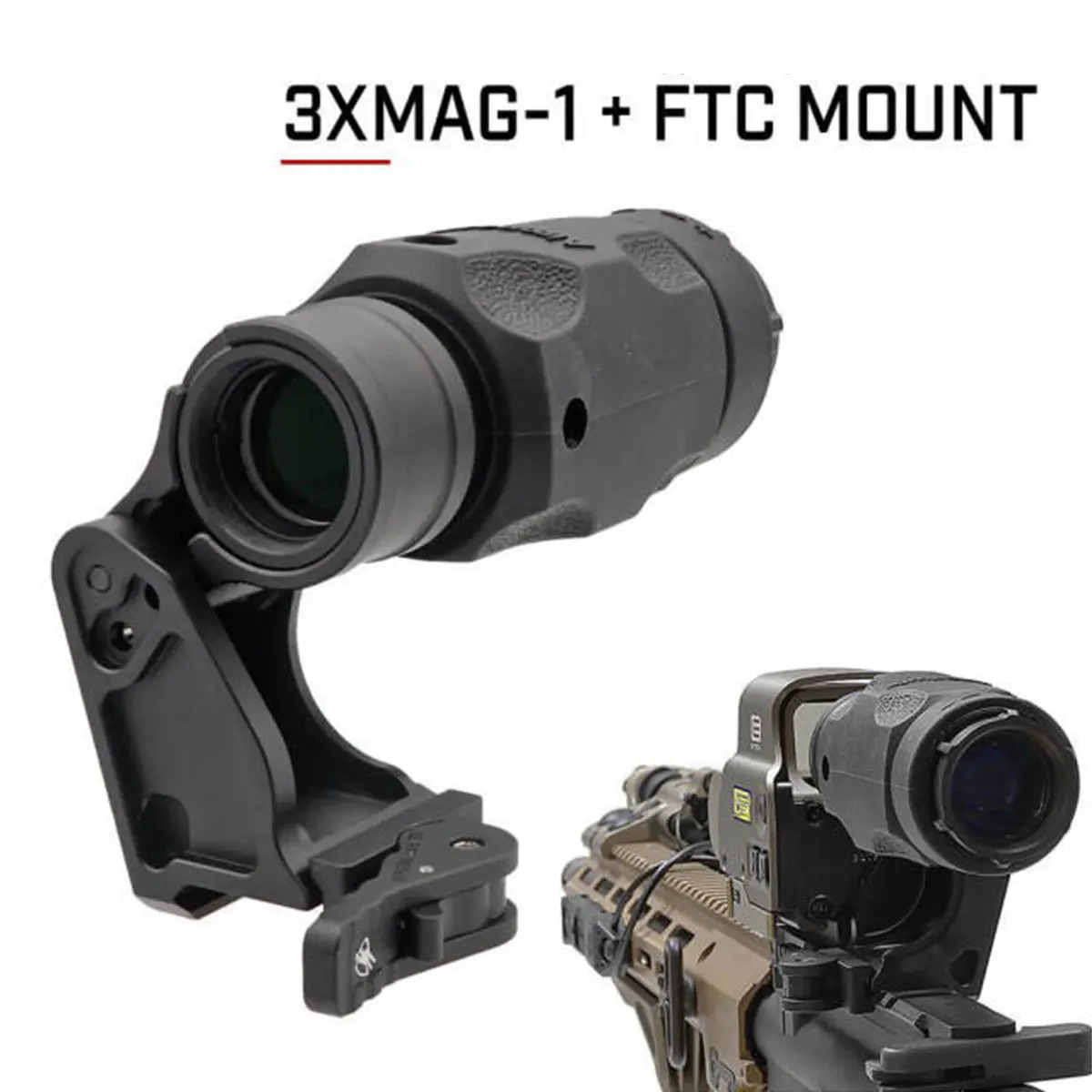 Tactical Unity FTC Mount For G33 G43 Magnifier 3X for Aimpoin T01 T02 Fast Riser Airsoft Rifle Red Dot Sight Scope Mount Hunting