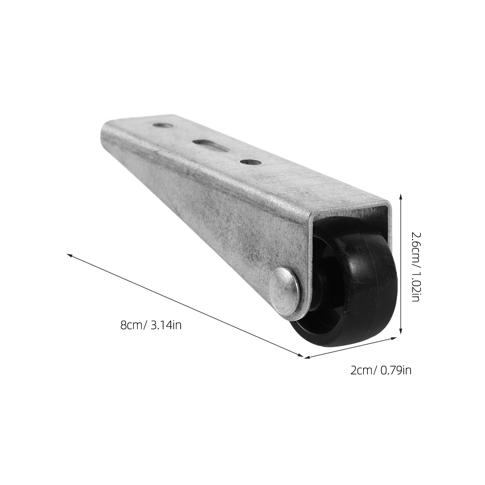 5 шт. сверхмощные поворотные колеса, утолщенный дизайн, нижняя направляющая раздвижной двери, роликовые нейлоновые колеса, универсальная совместимость