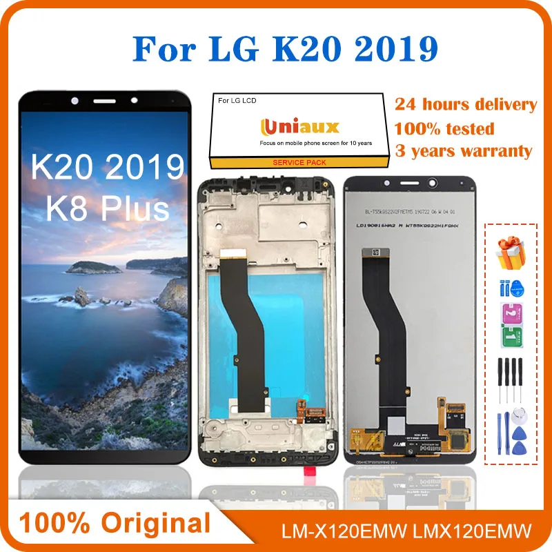 

Сенсорный ЖК-экран с рамкой для LG K20 2019, ЖК-дисплей для LG K8 Plus lm-x120 lmx120emw