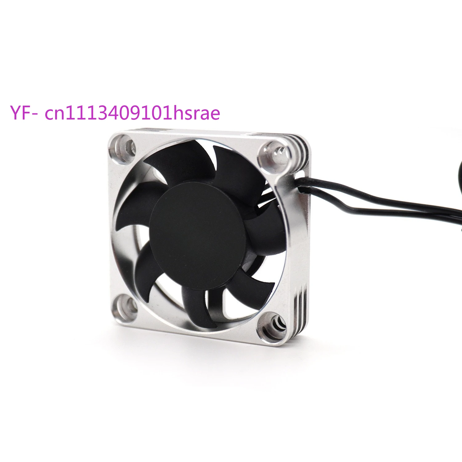 4010 Silver Cooling Fan with 40 Silver Double Bracket Set for 40-42mm Diameter Motor - Cooling Fan And Bracket Combo