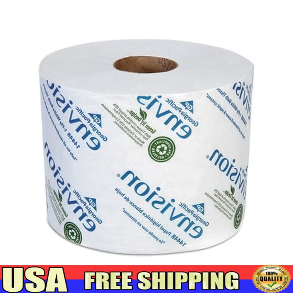 

High Capacity 1 Ply Toilet Paper 1500 Sheets Roll Reliable Septic Safe Bathroom Tissue 48 Rolls Per Carton Economical High