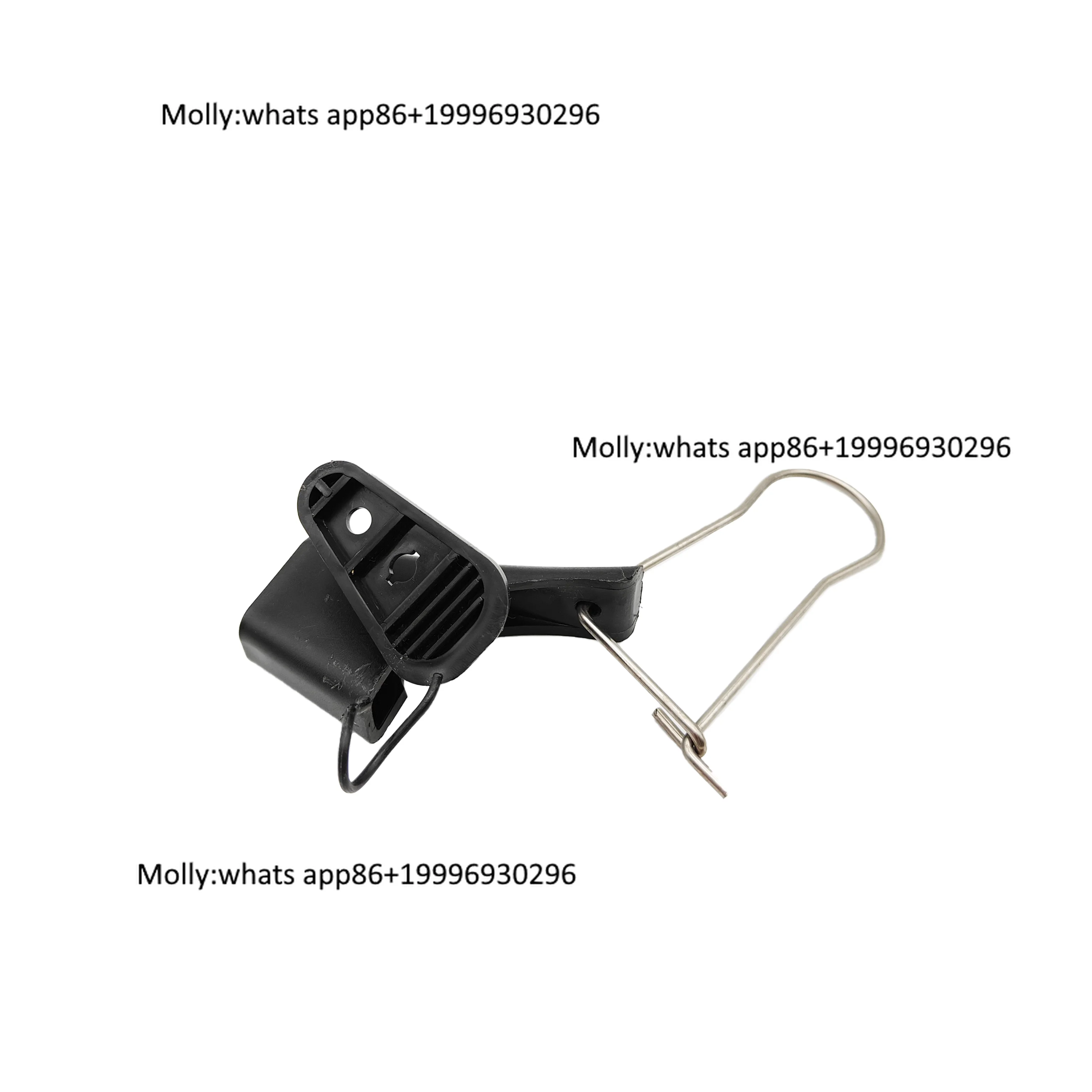 Round Type ADSS Optical Cable Fitting Fiber Optic J Hook Suspension Clamp
