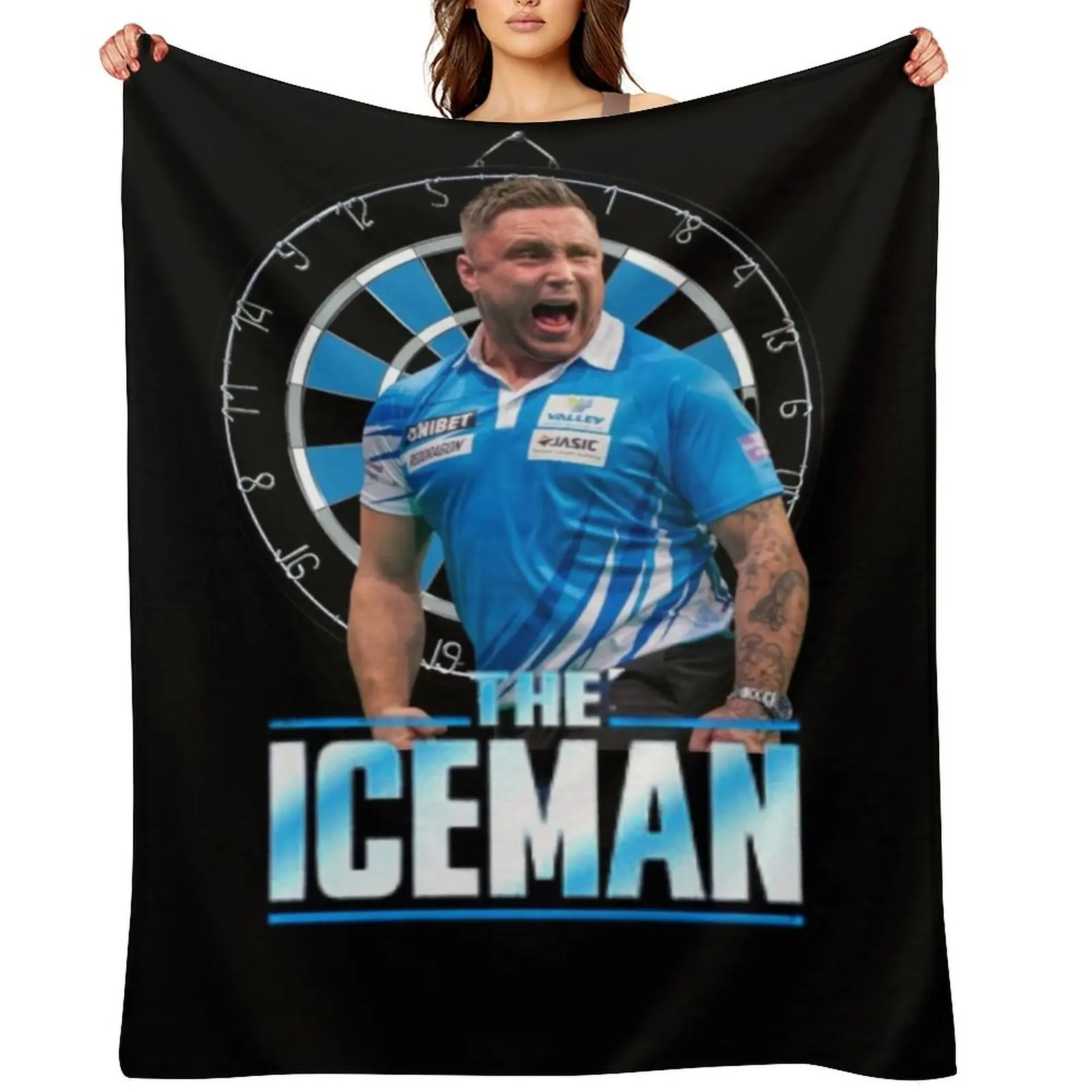 

Gerwyn price Darts -Wales The Iceman Darts PDC 2022- the ice man Gerwyn price Throw Blanket Sofa Throw Blankets
