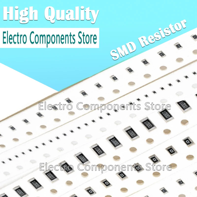 100Pcs/Lot SMD Resistance 5% 0.25w 1206 Chip Resistor 1/4W 1.8R 143R 162R 226R 2.2K 2.49K 10.2K 12.4K 19.1K 31.6K 33K 226K 330K