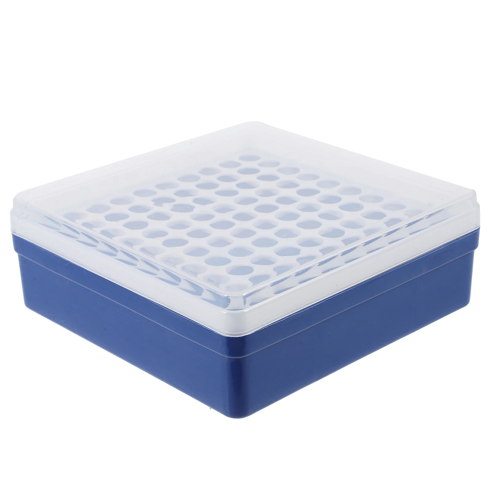Test Tubes Box 100 Holes Reusable Laboratory Organizer Sampling Tube Storage Case Plastic Test Tube Holder Testing Tubes Box