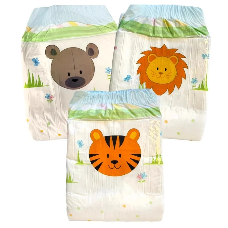 

2pcs ABDL Diapers Briefs Experience Pack Adult Baby Cute Cartoon Print Panties 8000ml Absorption Thicken Pull-up Pants Role-play