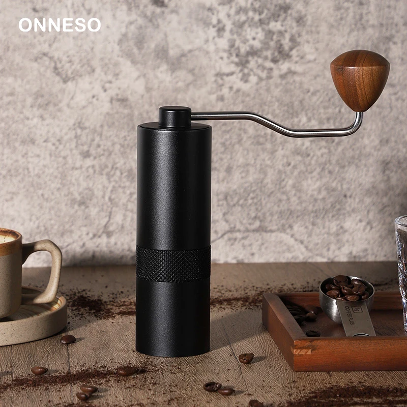 Manual coffee bean grinder, hand coffee grinder with stainless steel conical grinding burr