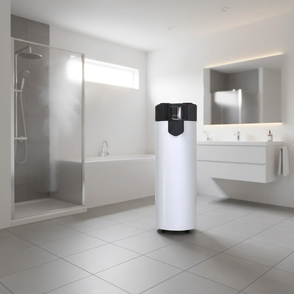 Calentador de agua con bomba de calor todo en uno de 3 KW R290 200L 220V para agua caliente comercial en hoteles, calefacción de edificios e instalación en proyectos.