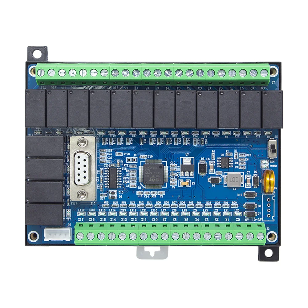 

FX1N-32MR 10-28V Range DC12V/24V Relay Delay Module With Base optional RS232 programming cable