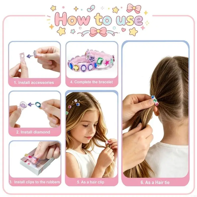 CORB Girls Bracelet Interactive Beading Craft Set For Kid Artists Develops Creativity And Fine Motor Skills