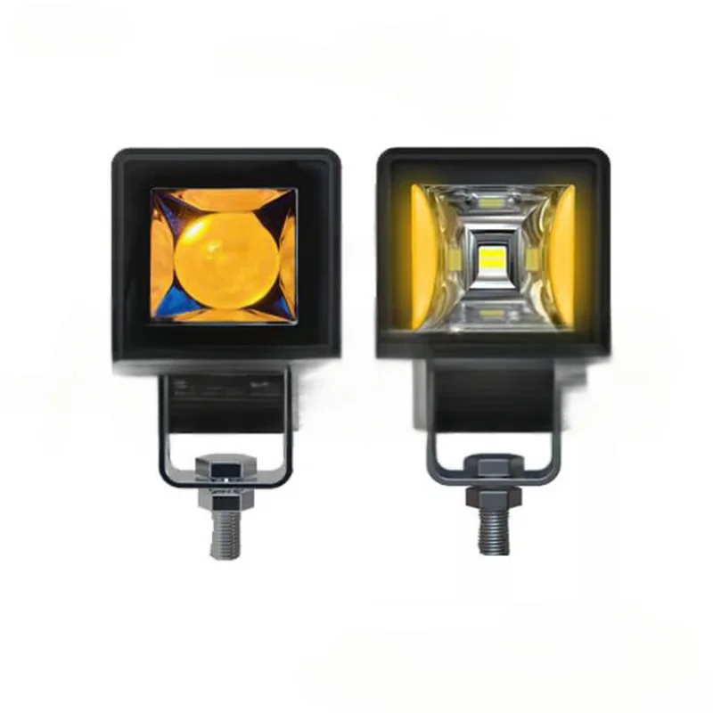 For Car Grille Mods 2-Inch 20W Square LED Work Light, Front Grille Mount & Off-Road Lamp