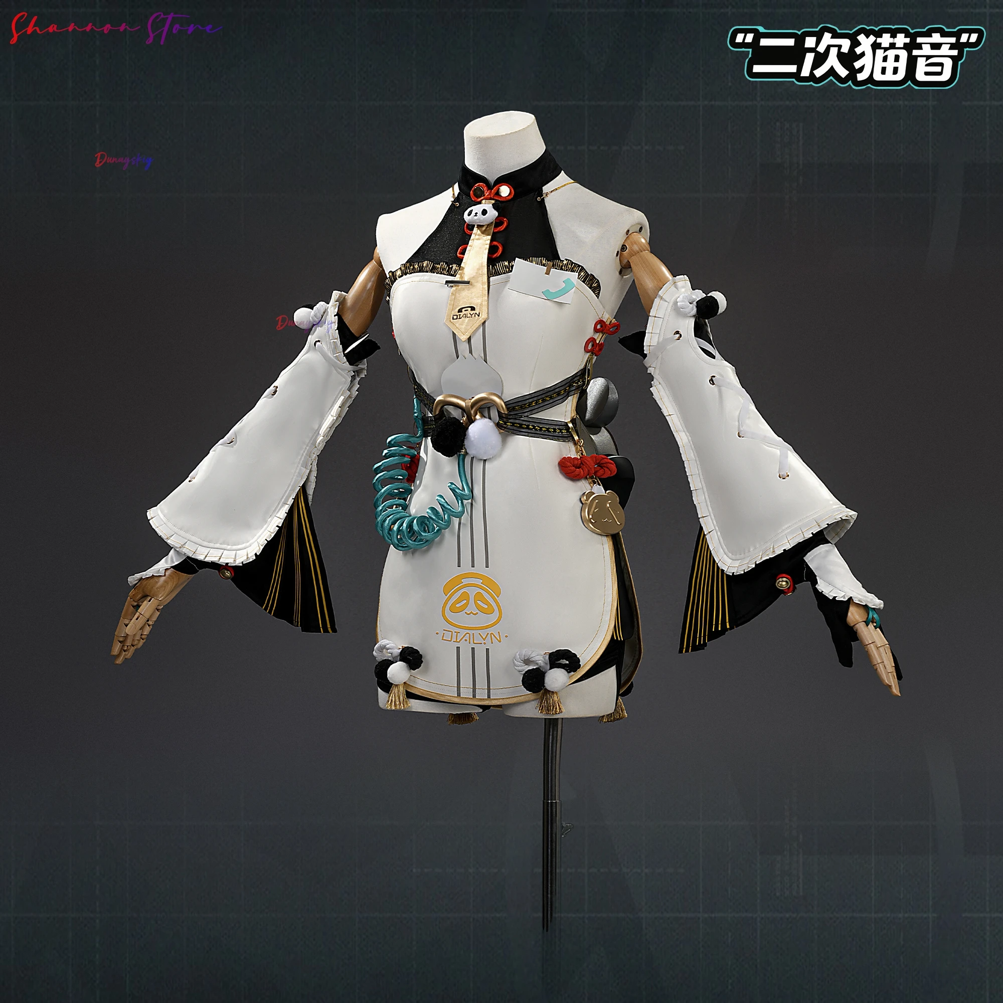 ديالين تأثيري حلي شعر مستعار Zenless منطقة صفر كرامبوس سلطة الامتثال فستان الشعر كوسبفريه للنساء الفتيات عيد الميلاد