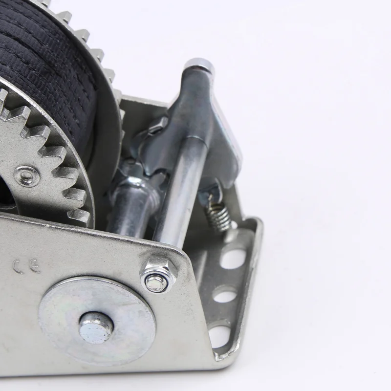 Handwinde 2000LBS8M PolyestergurtbandAnhängerwindeDoppeltahnMotorboot, Gummiboot, Anhängerwinde