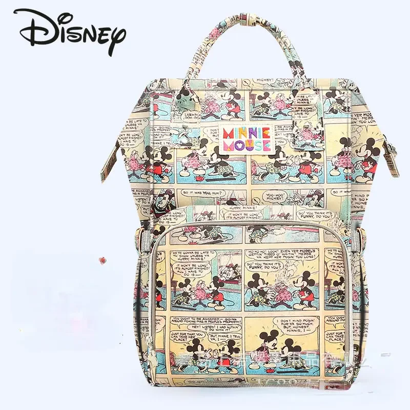 

Disney's New Mom's Bag Fashionable and High Quality Large Capacity Baby Outgoing Backpack Cartoon Multi Functional Urinary Bag