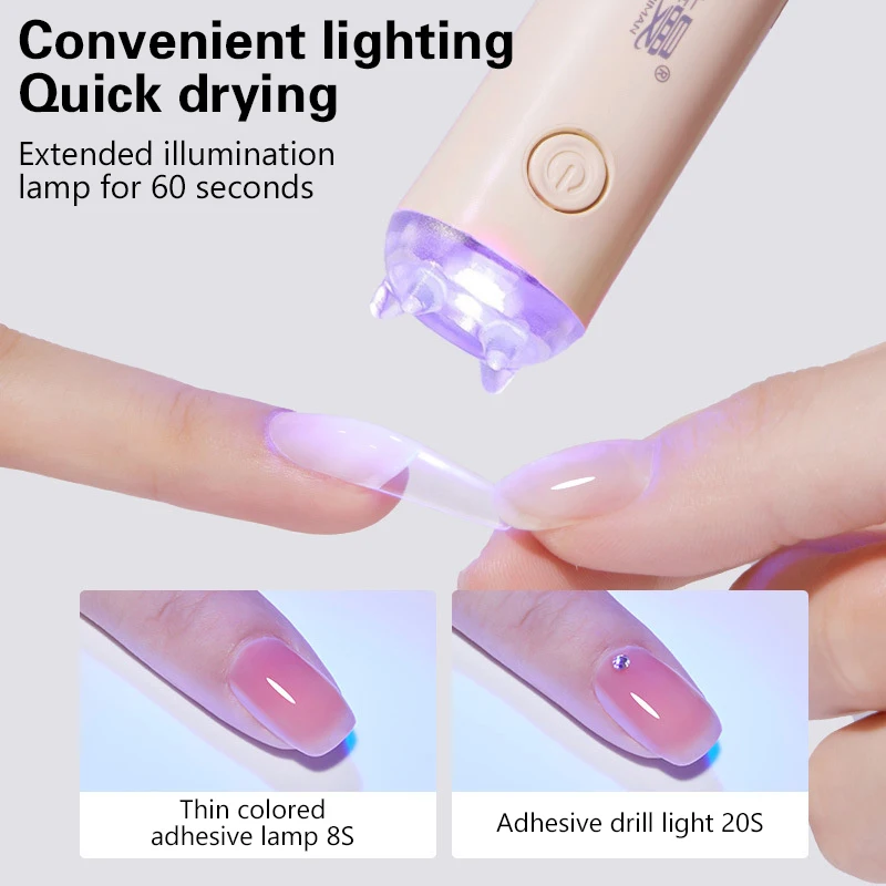 ZZ Draagbare Handheld Mini Nagellamp Voor Alle Gel Polish Sneldrogende USB Nageldroger Machine UV LED Nagellamp Mini Zaklamp Pen